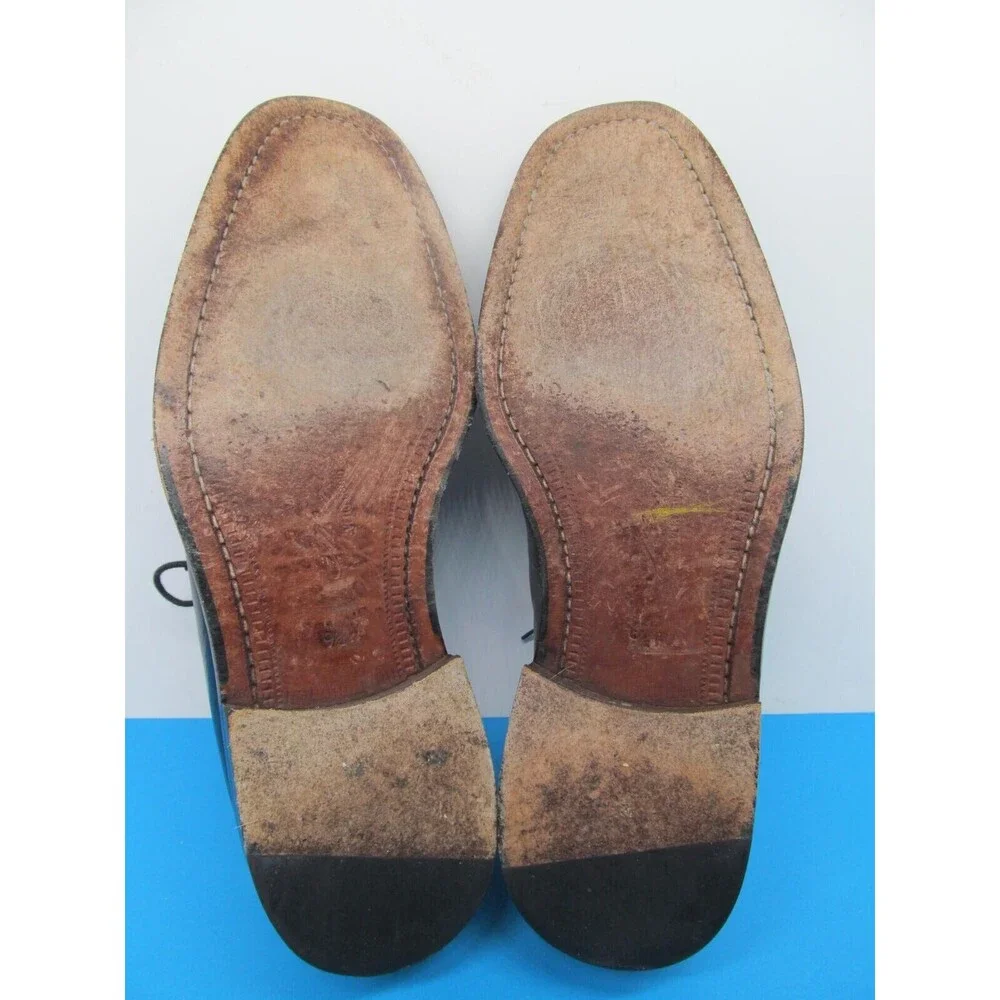 Mezlan Fiore Mens Black Leather Split Toe Derbys Size US 9.5 D Made In Spain